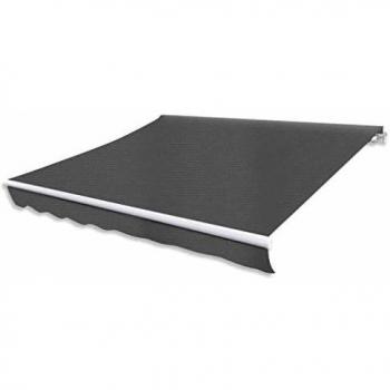 VidaXL 400 cm Anthracite Automatic Folding Canopy