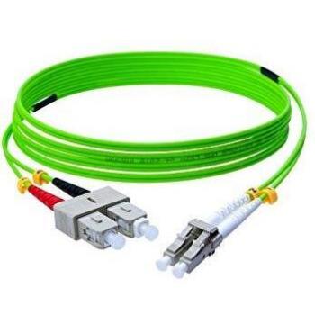 Exertis Connect Lindgrün LWL Patchkabel 2m