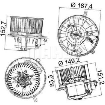 Unità di Flusso Interno MAHLE AB 149 000P