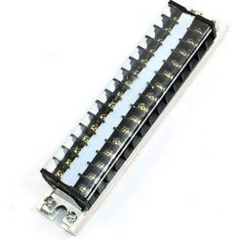25mm DIN Rail 15 Position 660V 15A Terminal Strip