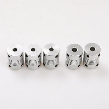 Aluminium Flexible Shaft Coupling for CNC Stepper Motors 3-10mm D19*L25