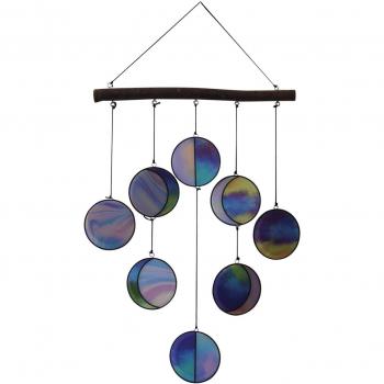 Colored Wood Moon Phase Hanging Ornament