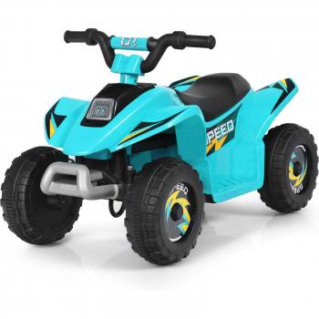 Costway Quad Électrique 6V pour Enfant – Bleu/Noir/Blanc/Rouge