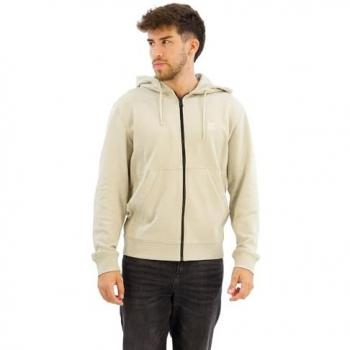 Boss Sudadera de Cremallera Beige Zetalky