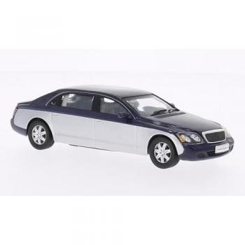 Maybach 62 – Modello prefabbricato 1:43 con finitura metallica scuro