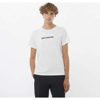 Salomon Camiseta Logo manga corta blanco mujer