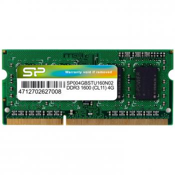 SILICON POWER SP004GBSTU160N02 DDR3 1600 204PIN SO-DIMM Speichermodul 4 GB