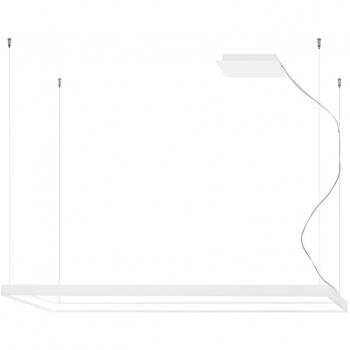Tuula Lámpara de Techo Rectangular 150 cm, Blanco 4000 K