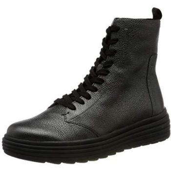 Bottines Femme Geox Phaolae A Gris Foncé 36 EU