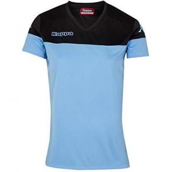 Kappa Mareta SS Mädchen Trikot, Himmelblau/Schwarz