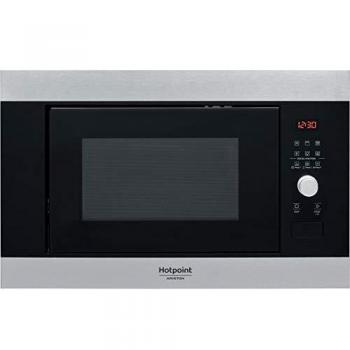 Hotpoint mf25g ix ha forno a microonde con grill elettronico capacita` 25 litri potenza 900 w inox