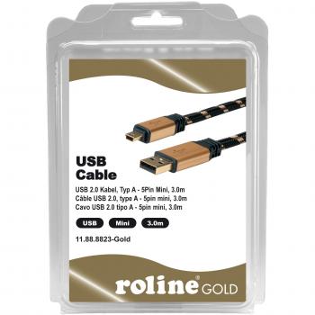Roline USB 2.0 HighSpeed Kabel 3 m, Typ A