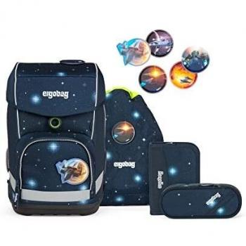 Ergonomisches Schulrucksack-Set Cubo – 5 Stück