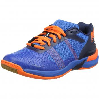 Kempa ATTACK THREE CONTENDER, Herren Handballschuhe, Blau (Bleu Energie/Bleu Marine/Orange Fluo)