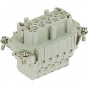 Harting 10-poliger Buchseneinsatz, grau