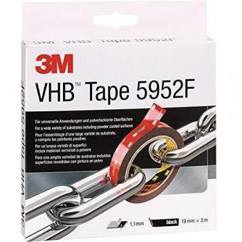 3M VHB Adhesive Tape, 19mm x 3m, Black