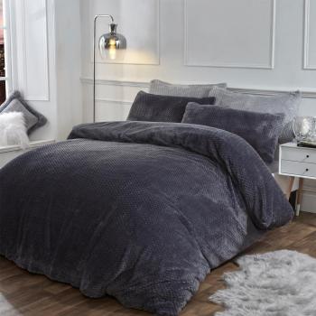 Brentfords Waffle Fleece Duvet Cover Set