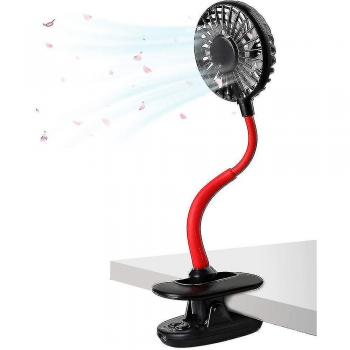 Ventilateur USB clip-on noir