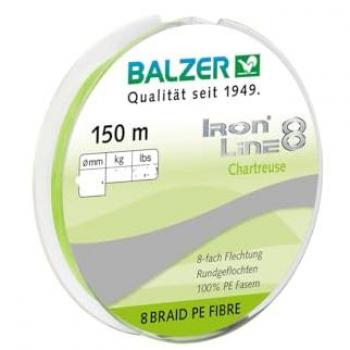 Balzer Iron Line 8 geflochtene Schnur Chartreuse 150m 0,16mm