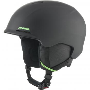 Alpina Brix Jr. Kinder Skihelm (48-52 cm, 37 schwarz/neon)