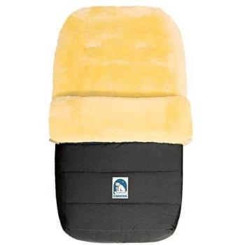 Heitmann Felle Eisbärchen Lammfell Winterfußsack für Kinderwagen und Buggy, waschbar, mit 5 Gurtschlitzen