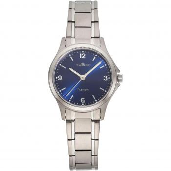 Tempic Silberne Titan Armbanduhr