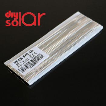 Cinta Solar 20m para Paneles con Conexión de Batería