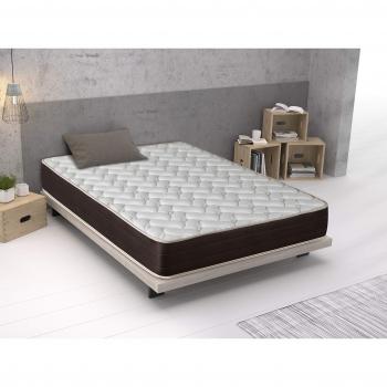 Matelas Imperial Confort Paris 25 Mousse Stretch 90x190 cm Blanc-Marron