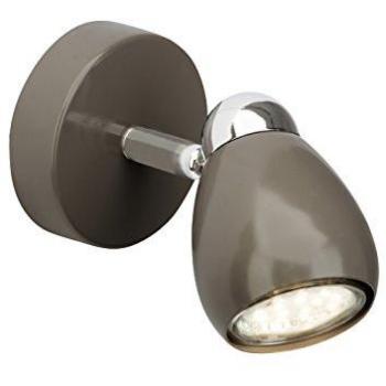 Brilliant Milano Spot Leuchte – G21710/22, Metall/NC, GU10, 3 W, Chrom/Grau