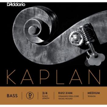 D'Addario K612 Medium Tension D String for 3/4 Double Bass