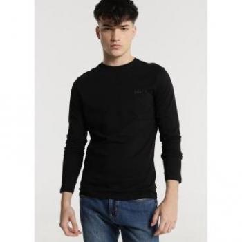Camiseta de manga larga para hombre Lois Tannen Biff negra 184153742