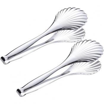 11.2 Inch Buffet Salad Tongs, Stainless Steel Catering Utensils Set of 2