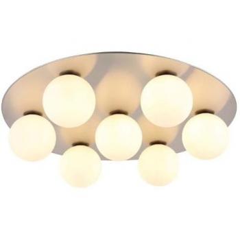 Globo Ceiling Light – Nickel Matte, 7” Opal Dome, G9, 3000K