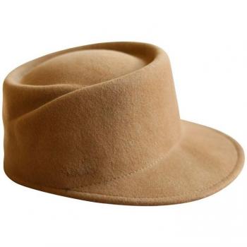 Chapeau d'hiver pour femmes, Fedora, en laine marine