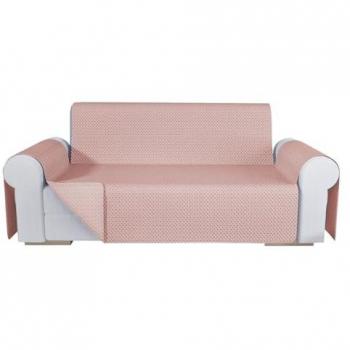Housse de Canapé 2 Places Garniture Rose Emmevi