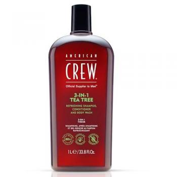 Gel, Shampoo e Balsamo 3 in 1 American Crew Tea Tree 1 L