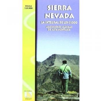 Mapa sierra nevada, la integral de los 3000 ascens.