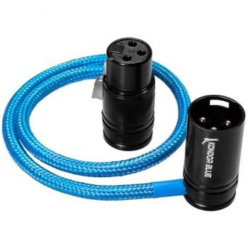 Kondor Blue 16 Slim Right Angle XLR Cable