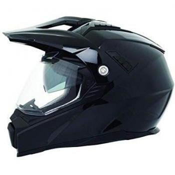 Stormer Casque Cross Traveller Noir Verni + Cagoule s 55-56 cm