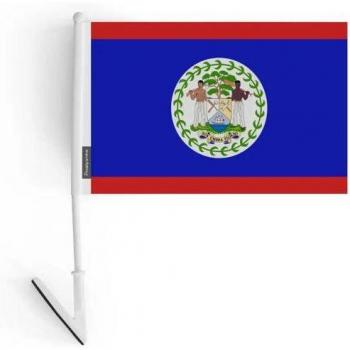 Reversible Belize Polyester Flag – 14x21 cm