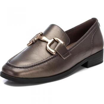 Carmela para mujer. 16196505-PLOMO Mocasines de Piel 161965 plateado (38), Plata, Plano, 1 a 3cm, Ninguno, Casual, Clásico, Carmela outlet 2