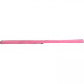 Homcom Performance Pink Balance Beam – 2.1m Fold‑Out Trainer for Home Use