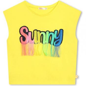 Billieblush t-shirt ample fille 12A couleur jaune