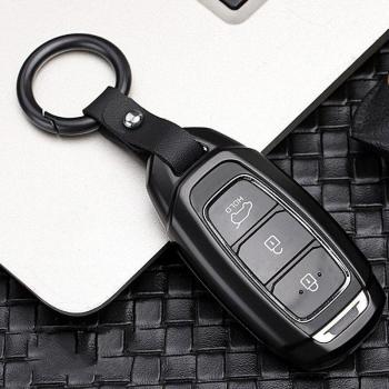Carbon-Stern Schlüssel-Fallschutz für Hyundai i30, i35, KONA, Encino, Solaris, Azera, IG Akzent, Santa Fe, Palisade