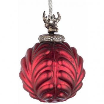 Suspension Moderne 4x Sphère Vt Decorum Rouge D80