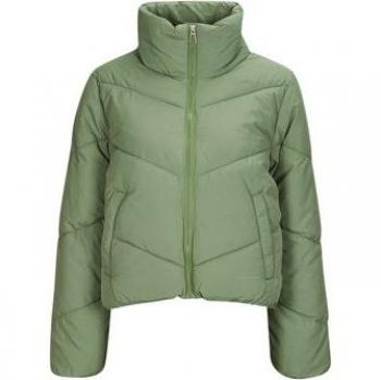 ONLY Maggi Short Chevron Padded Puffer Jacket in Black
