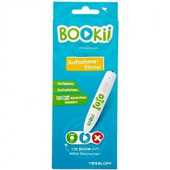 BOOKii 290224 120 AufnahmeSticker neutral Paket 1, Nr. 001-120: Eigene Texte und Töne selbst aufnehmen Antippen, Spielen, Lernen