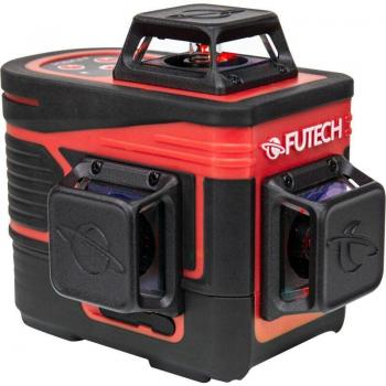Futech MC3D Multicross 3D Compact – Kruislijnlaser in koffer, Rood, 2×120 m, 3 linee