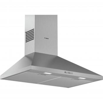 Bosch Serie 2 DWP74BC50B Brushed Steel Pyramid Chimney Hood