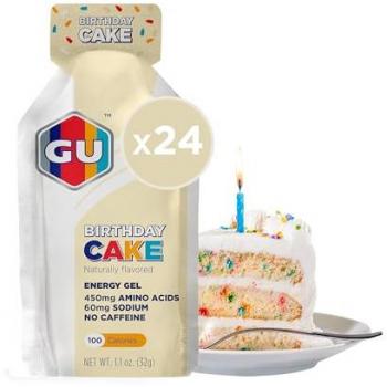 GU Energy Gel Gourmand Gâteau 32 g – Boîte de 24